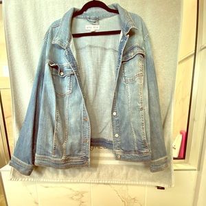 Denim jean jacket 4x
